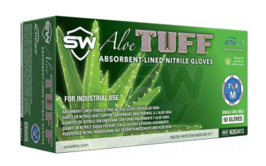 Aloe Tuff Nitrile Gloves